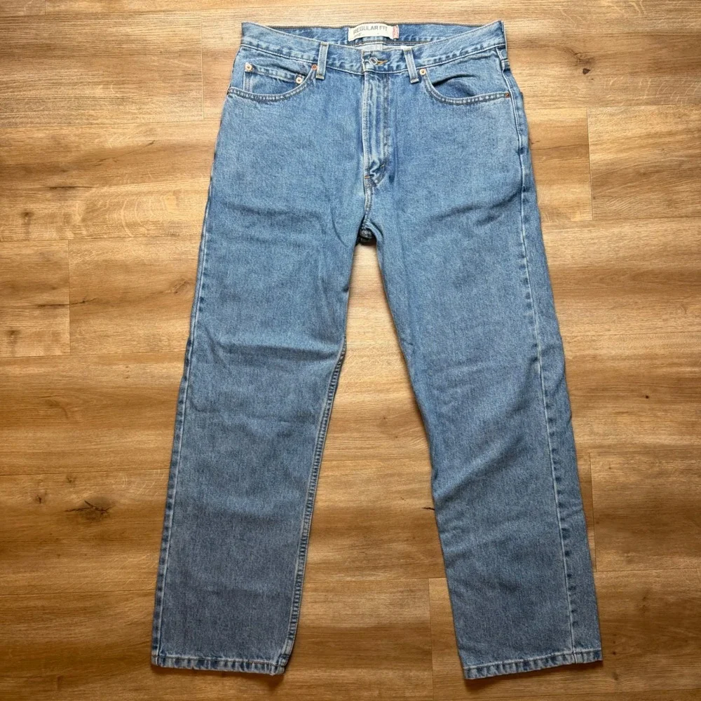 Levi's 505 Regular Fit Jeans Mens 34x29 Blue Straight Leg Denim New Deadstock